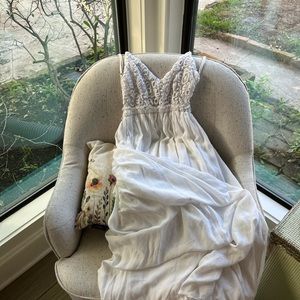 Miss Avenue boho white maxi sundress